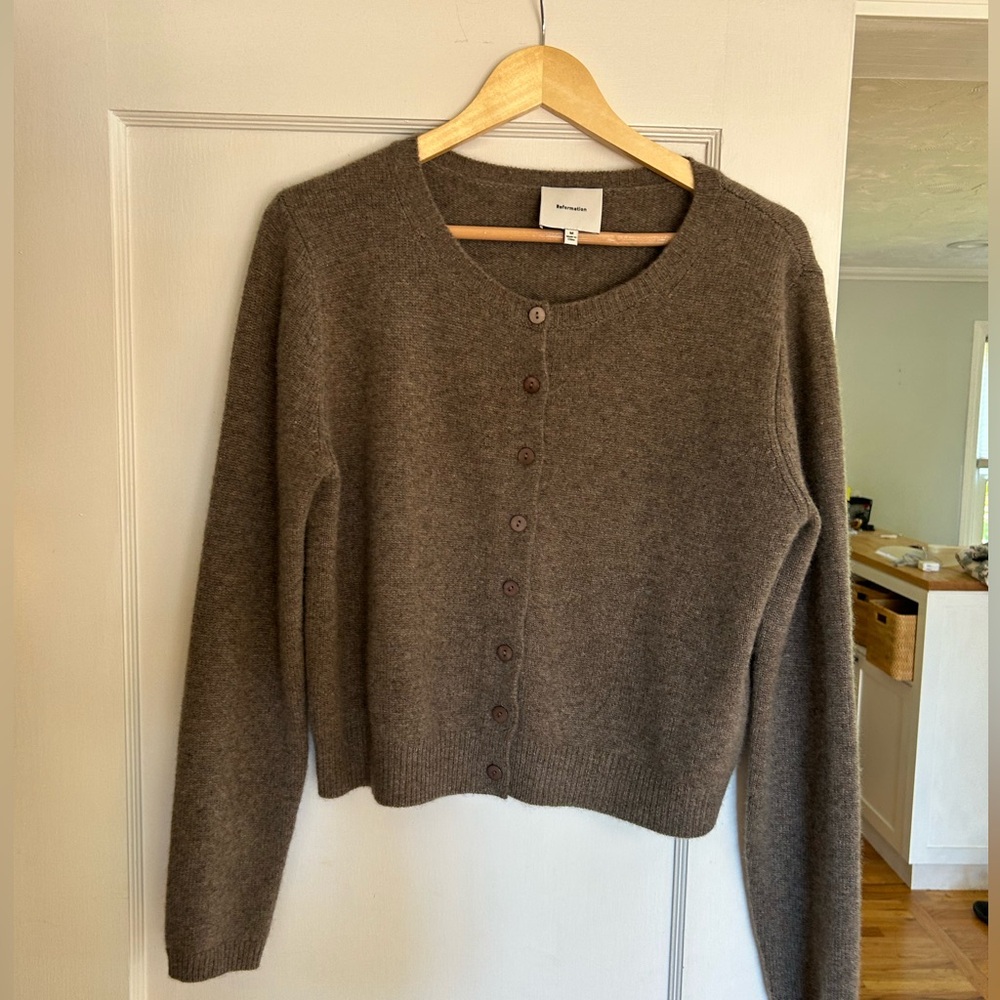 Reformation cashmere cardigan